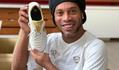 Ronaldinho, jugador brasileño. 