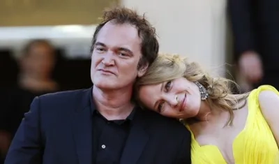 Quentin Tarantino y Uma Thurman.