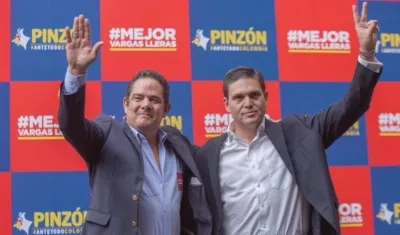 Germán Vargas Lleras, candidato presidencial, y Juan Carlos Pinzón, fórmula vicepresidencial.