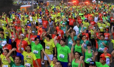Participantes de la Media Maratón de Barranquilla. 