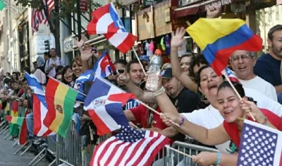 Desfile de Latinos en Estados Unidos.