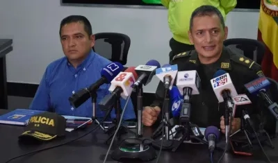 El Comandante de la Policía Metropolitana de Barranquilla, general Mariano Botero Coy. 