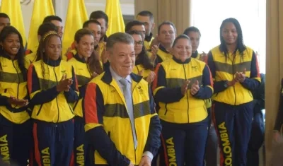 El Presidente Santos hará entrega del Pabellón Nacional a delegación colombiana a Centroamericanos.