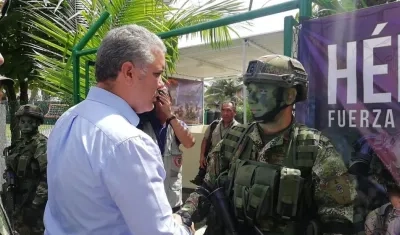 Presidente Duque lidera consejo de seguridad en Tumaco.