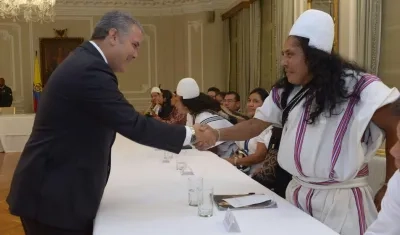 El Presidente Duque se reunió con representantes de los pueblos indígenas de Colombia.