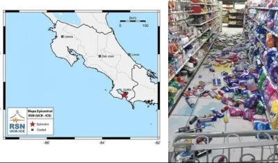 No se reportan heridos en el sismo en Costa Rica.