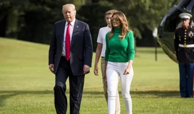 El presidente de EE.UU. Donald Trump y la primera dama, Melania Trump