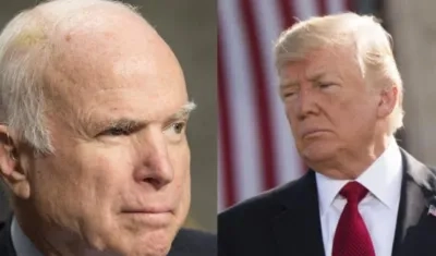 John McCain y Donald Trump. 