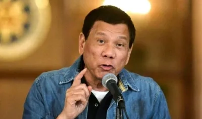El presidente de Filipinas, Rodrigo Duterte. 