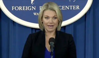 Heather Nauert, portavoz del Departamento de Estado de EE.UU. 