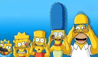 Imagen de la serie  "Los Simpson".