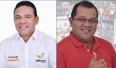Wilman Enrique Vargas Altahona y Keiler Enrique Calderon Gómez, candidatos a la Alcaldía de Puerto Colombia.