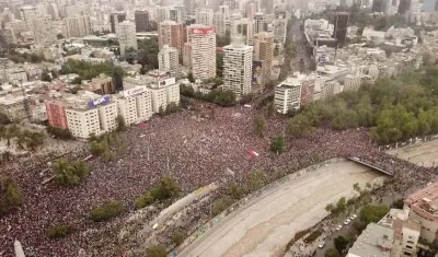 Es la mayor marcha realizada en Chile.