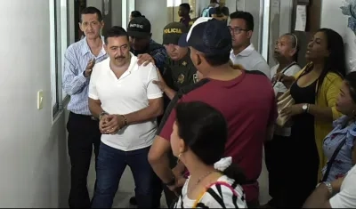 Tomás Maldonado Cera, a su llegada al Centro de Servicios Judiciales.