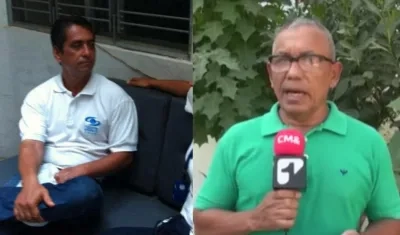 Diego Velosa (Noticias Caracol) y Luis Cárdenas (Noticias Uno).
