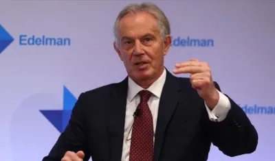 Tony Blair, ex primer ministro británico.