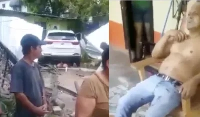 Colombiano fue asesinado en Honduras. En la foto, derecha, momentos después de ser herido.