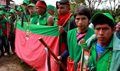 Los indígenas del Cauca protestan desde el 11 de marzo.