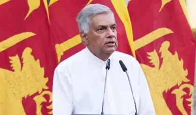 El primer ministro de Sri Lanka, Ranil Wickremesinghe.