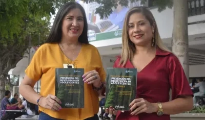 Las investigadoras Yolima Alarcón y Marly Bahamón.
