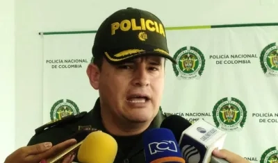 El subcomandante de la Policía Metropolitana de Barranquilla, Engelbert Grijalba