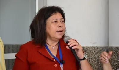 Luz Marina Lobo, presidente de Asonal Judicial en el Atlántico.