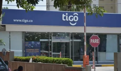 Una de las sedes de Tigo, en Barranquilla.