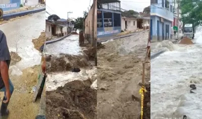 Lluvia en barrios como San Roque y Chiquinquirá