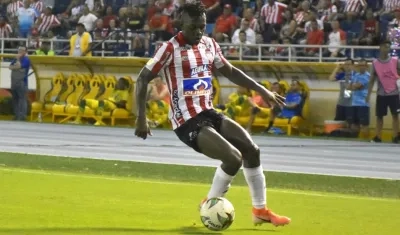 Edwuin Cetré, delantero de la Junior. 