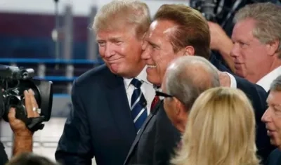 Arnold Schwarzenegger y Donald Trump, juntos en una foto de archivo.