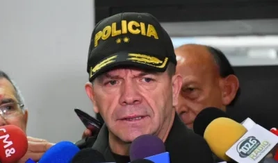 General Ricardo Alarcón, comandante de la Policía Metropolitana.