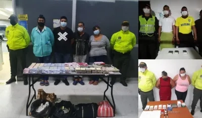 Los capturados en los operativos en los tres barrios. 