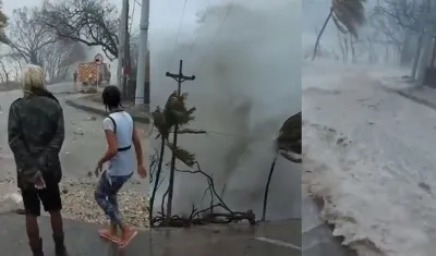 Huracán Iota a su paso por San Andrés
