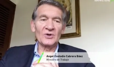 Ángel Custodio Cabrera Báez, ministro de Trabajo.