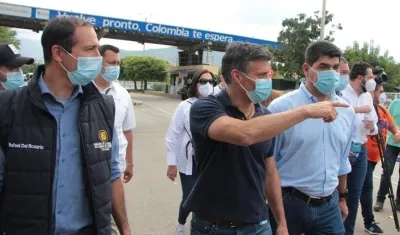 Leopoldo López en la frontera.