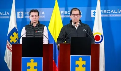 Carlos Felipe Córdoba, Contralor; y Francisco Barbosa, Fiscal.