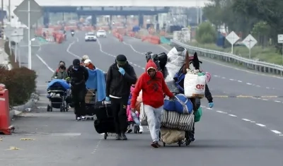 Migrantes venezolanos.