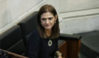 Ministra de Transporte, Ángela María Orozco.