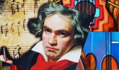 Colegios alemanes rinden homenaje a 250 años del natalicio del compositor alemán Ludwig van Beethoven.