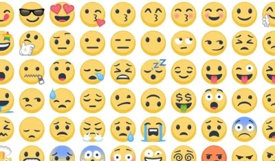 Algunos de los emojis más usados en el mundo.