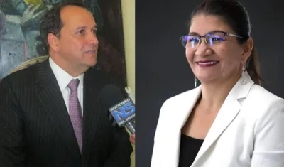Jaime Durán y Sandra Ramírez, vicepresidentes del Senado.