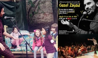 Gazel Zayad es el invitado a Sabatinés”, la franja infantil de la programación de Luneta 50.,