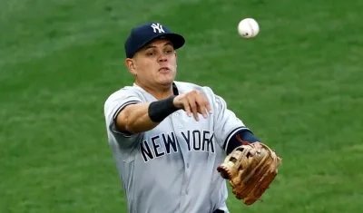 Giovanni Urshela, pelotero de los Yankees. 
