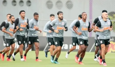 Jugadores del Corinthians. 