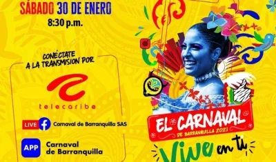 Así promociona Carnaval de Barranquilla el especial por Telecaribe.