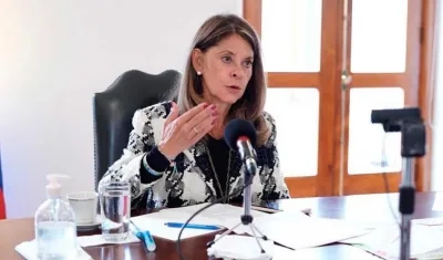 La Vicepresidenta Marta Lucía Ramírez.