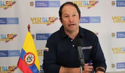 Director de Migración Colombia, Juan Francisco Espinosa.