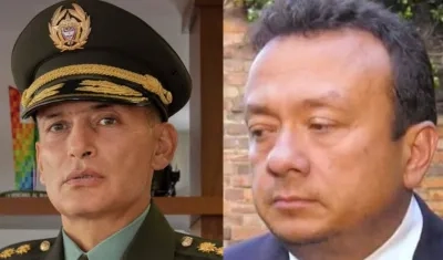 El General Mariano Botero Coy y el exsenador Eduardo Pulgar Daza y e