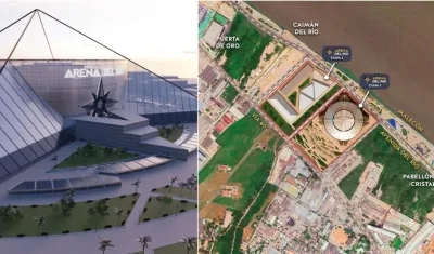 Nueva zona donde se construirá la Arena del Río.