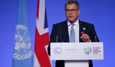 El presidente de la COP26, el británico Alok Sharma.